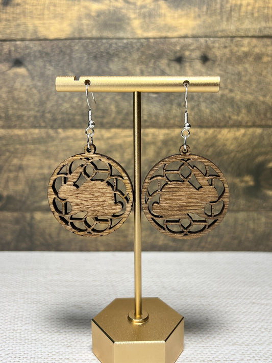 Bunny Rounds - Stained Wood Dangles